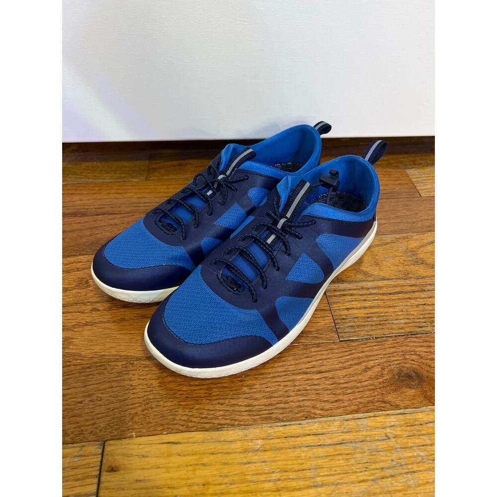 Lands End Womens US 7 Blue Mesh Bungee Slip On Sneaker  508511